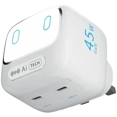 Powerology Lumix Gan Ai Power Charger - White